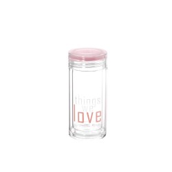 Стеклянная бутылочка для напитков Love 230мл (23274)