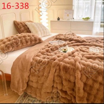 Меховое покрывало кролик евро размер 200x230см (28438)