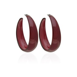  Серьги кольцо ø6см с блестками (2795)