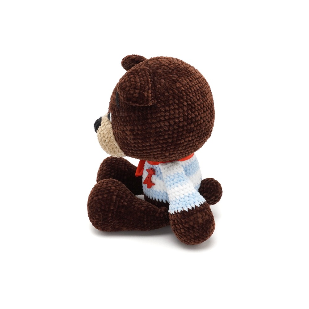 Вязаная игрушка амигуруми Мишка плюшевый 30см коричневый (27924) 2